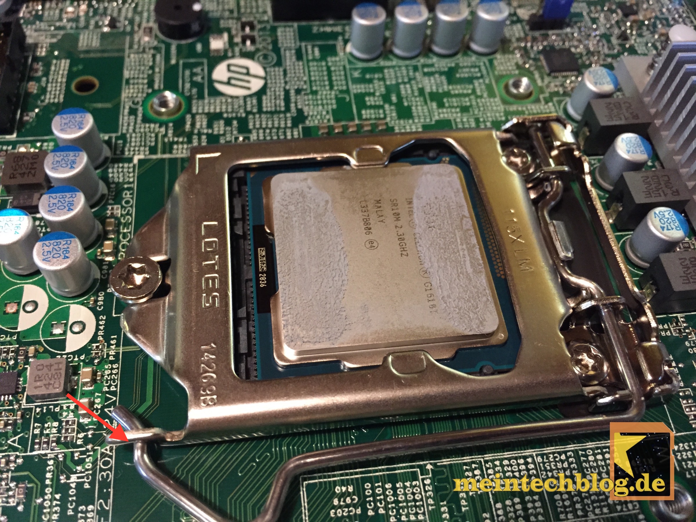 HP Proliant G8 Microserver CPU entfernen
