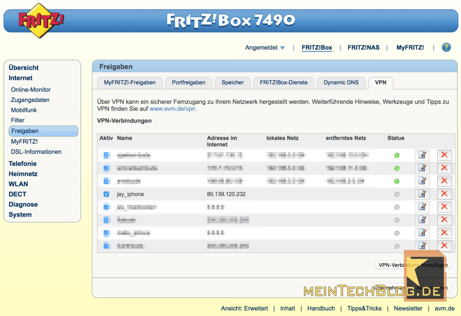 Fritzbox VPN