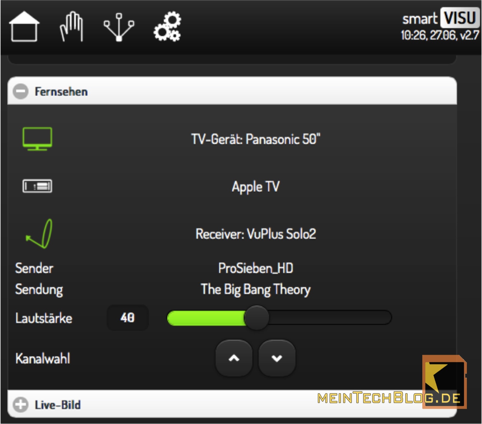 smartVISU TV-Steuerung