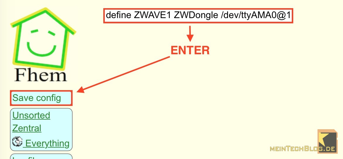 FHEM define ZWAVE1
